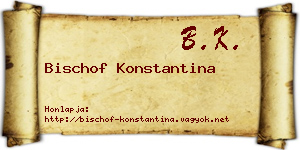 Bischof Konstantina névjegykártya